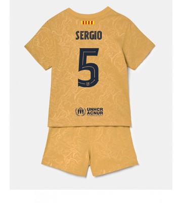 Barcelona Sergio Busquets #5 babykläder Bortatröja barn 2022-23 Korta ärmar (+ Korta byxor)